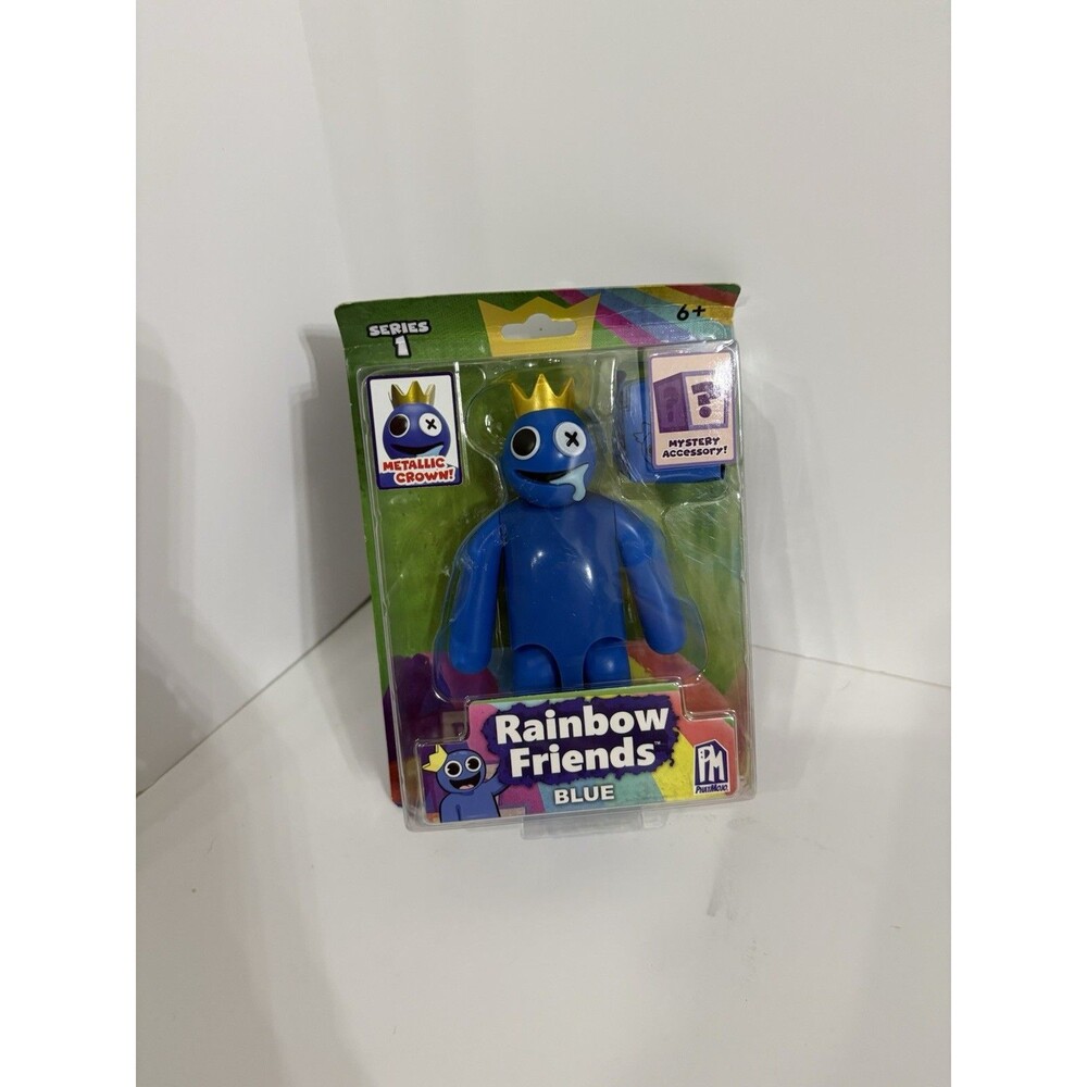 Rainbow Friends Happy Blue Posable Action Figure‎ 5" Series 1 PhatMojo New